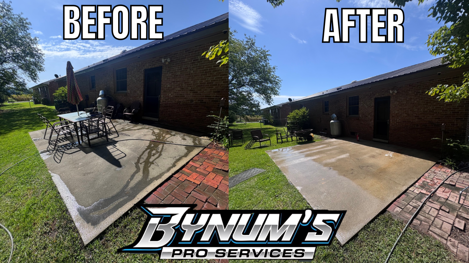 Exterior cleaning project