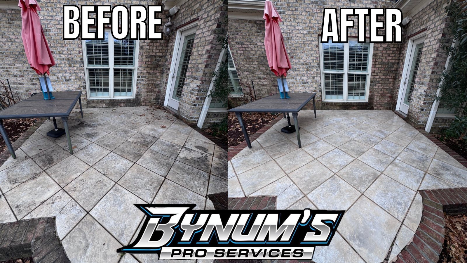 Patio cleaning project